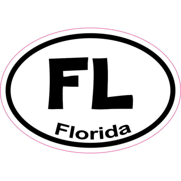 Apalachicola Florida Oval Bumper Sticker or Helmet Sticker D1621 Euro Oval